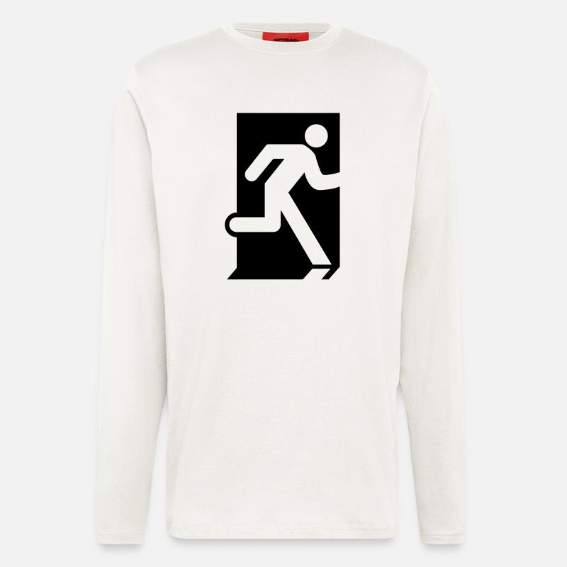 Emergency Exit - Langarmshirt - made by SPREAD  - OFF WHITE