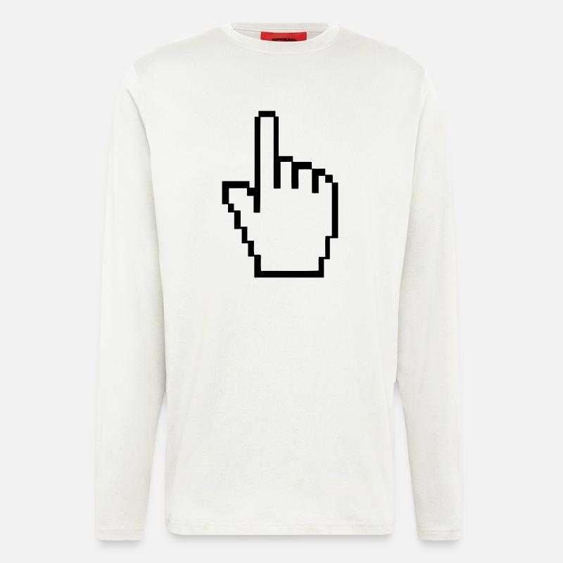 computer_hand - Longsleeve - made by SPREAD  - OFF WHITE