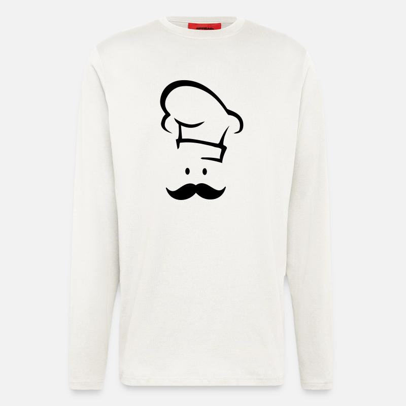 Cook Face - Langarmshirt - made by SPREAD  - OFF WHITE