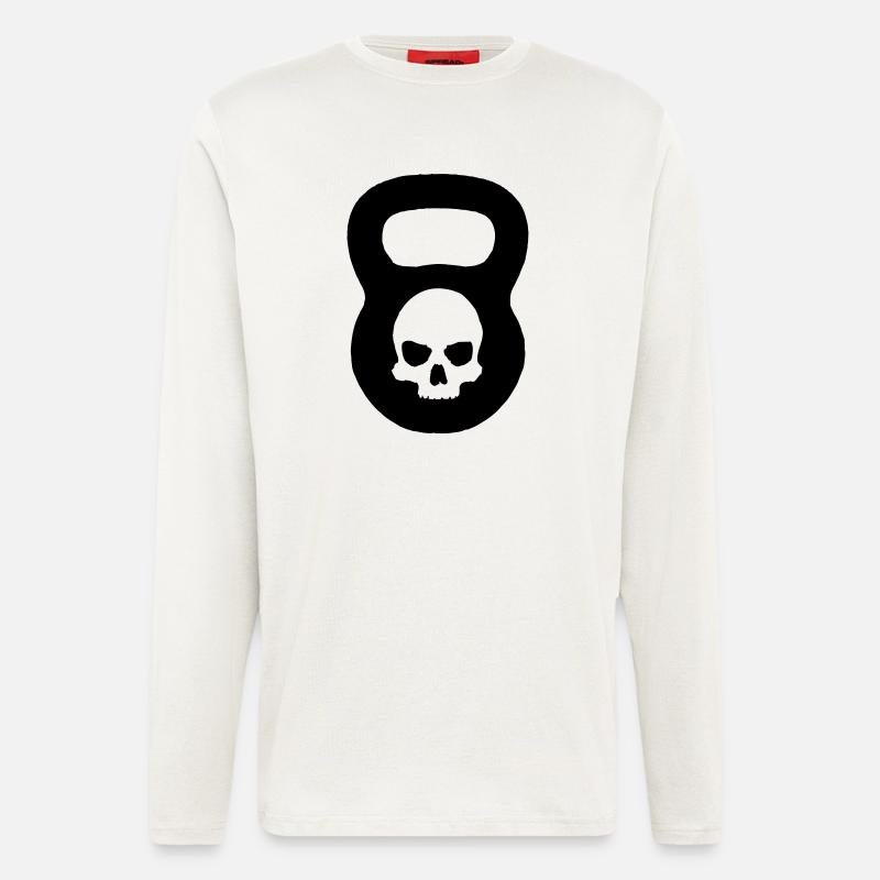Kettlebell Ghost Black - Langarmshirt - made by SPREAD  - OFF WHITE
