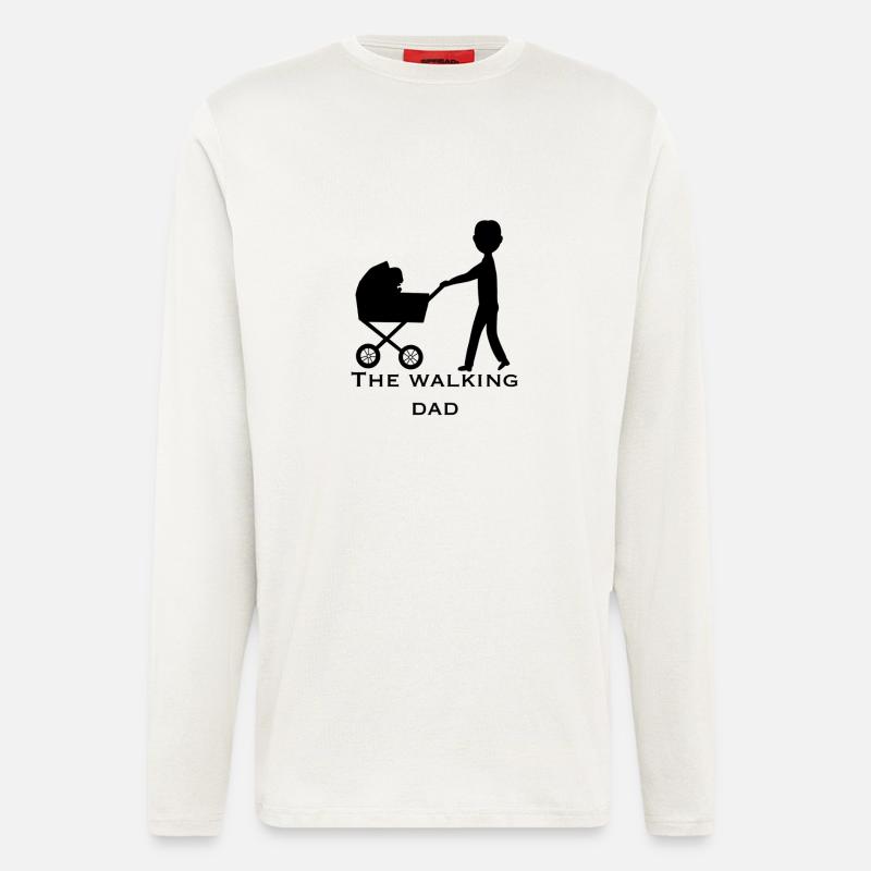 Papa on the Move - Langarmshirt - made by SPREAD  - OFF WHITE