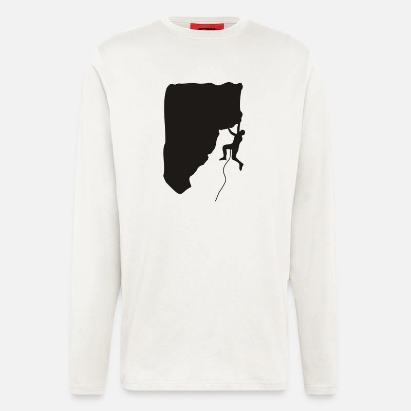 Klettern im Vorstieg - Langarmshirt - made by SPREAD  - OFF WHITE