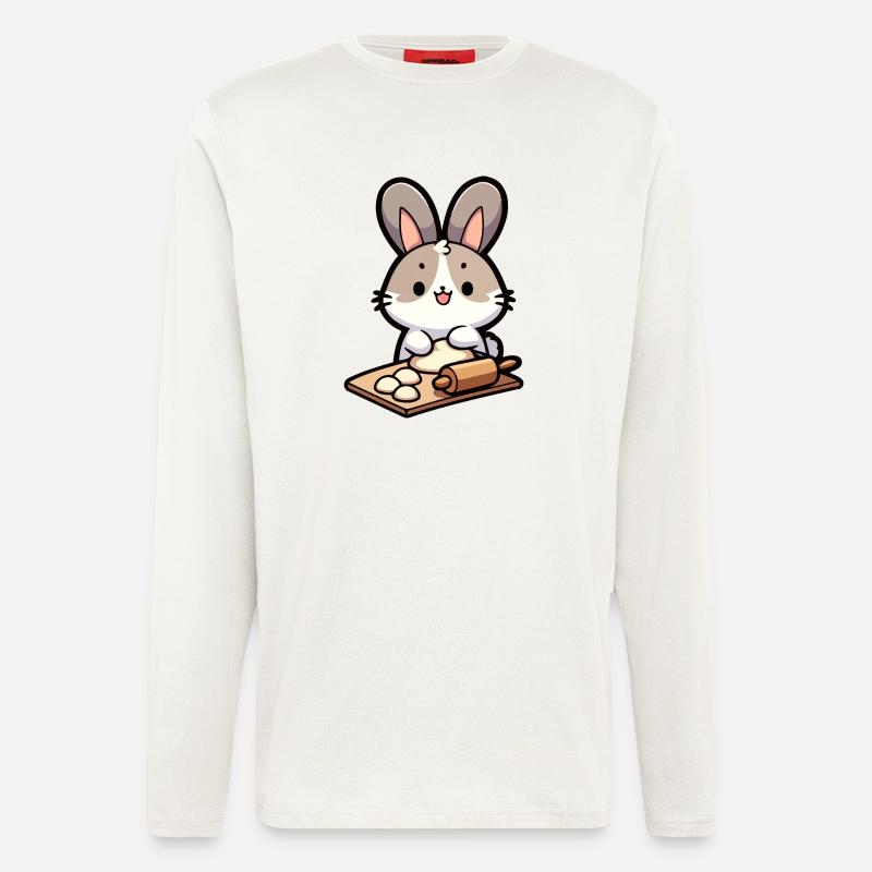 Bunny Baker: The Dough Delighter - Longsleeve - made by SPREAD  - OFF WHITE