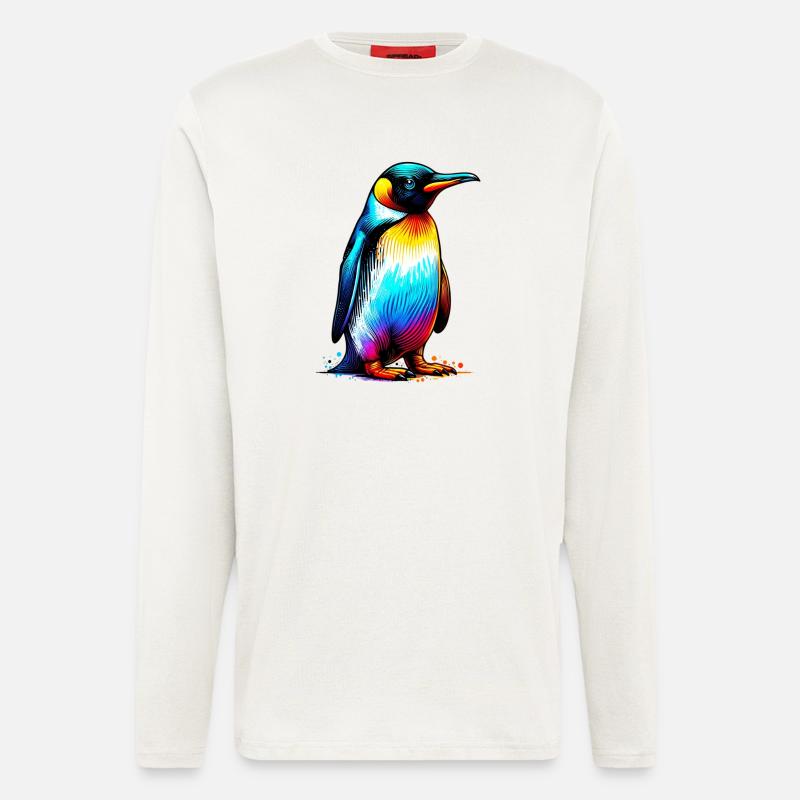 Pinguin - Langarmshirt - made by SPREAD  - OFF WHITE