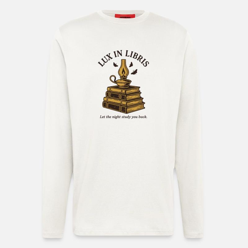 Lux in Libris - Langarmshirt - made by SPREAD  - OFF WHITE