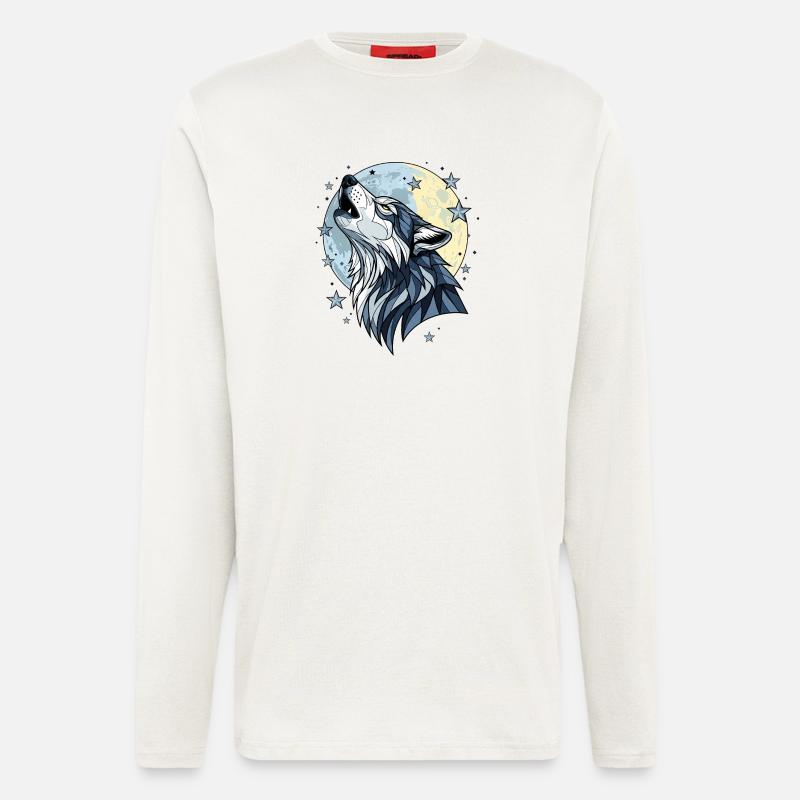 Wolf - Longsleeve - made by SPREAD  - OFF WHITE