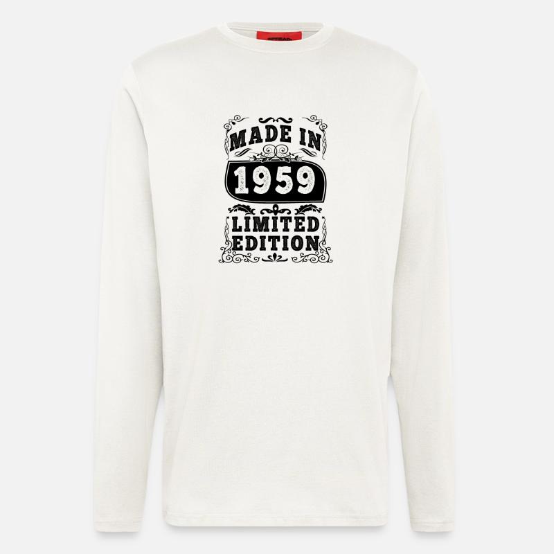 Ätherisches Naturmuster in Pastell - Langarmshirt - made by SPREAD - OFF WHITE