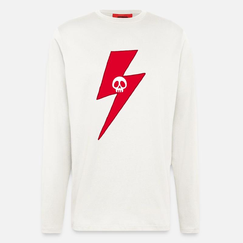 Red Skull Blitz - Langarmshirt - made by SPREAD  - OFF WHITE