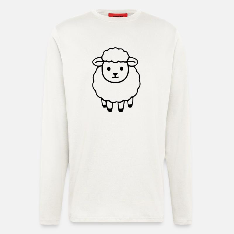 Schaf Schäfchen Lamm - Langarmshirt - made by SPREAD  - OFF WHITE