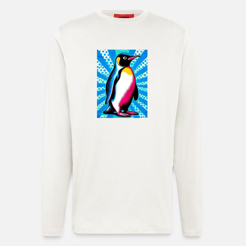 Pinguin - Langarmshirt - made by SPREAD  - OFF WHITE