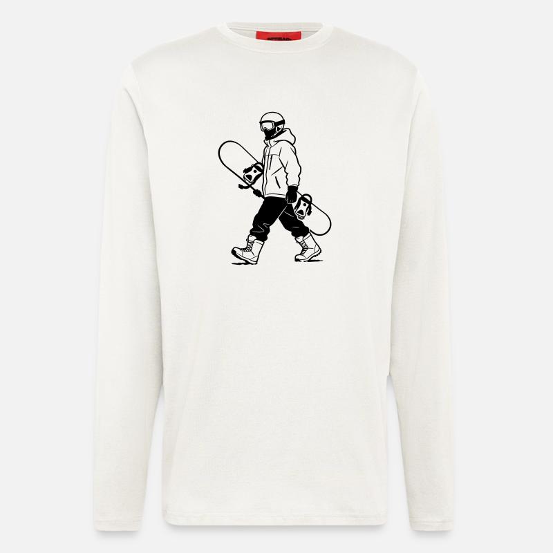 Snowboarder - Langarmshirt - made by SPREAD  - OFF WHITE