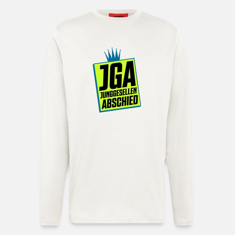 Junggesellenabschied JGA Neon Design - Langarmshirt - made by SPREAD  - OFF WHITE