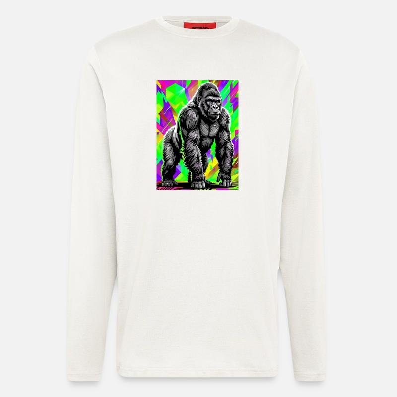 Gorilla - Langarmshirt - made by SPREAD  - OFF WHITE