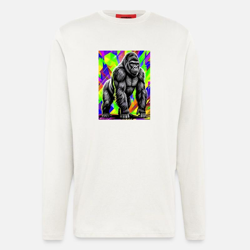 Gorilla - Langarmshirt - made by SPREAD  - OFF WHITE