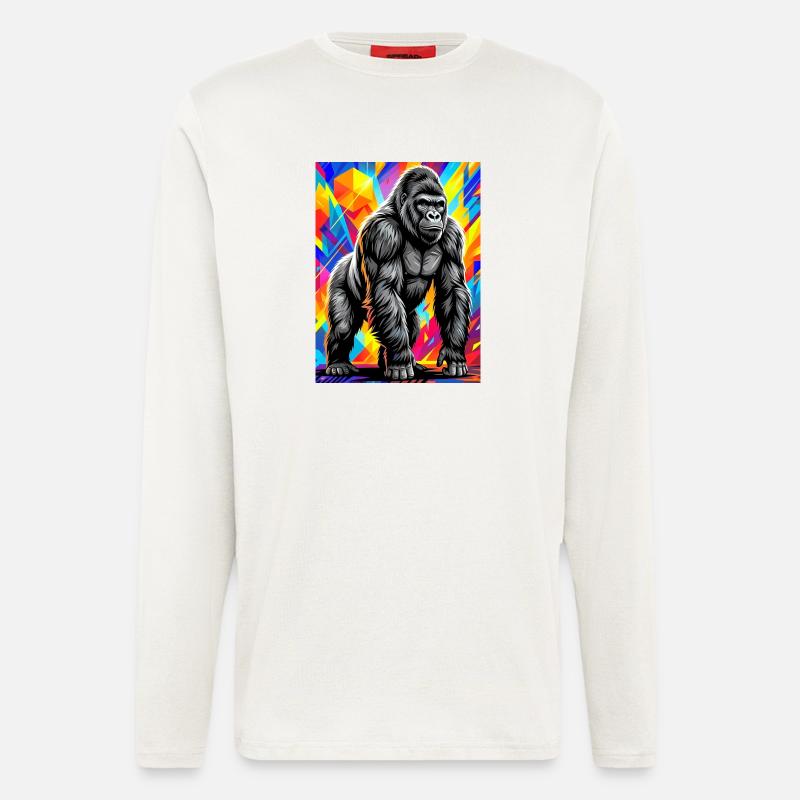 Gorilla - Langarmshirt - made by SPREAD  - OFF WHITE