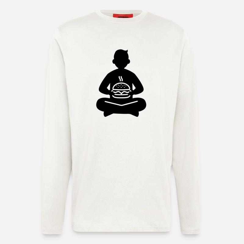 Burger Essen - Langarmshirt - made by SPREAD - OFF WHITE