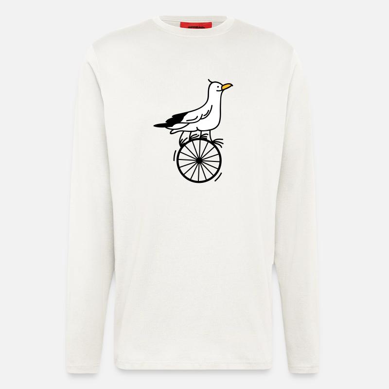 begabte Möwe - Langarmshirt - made by SPREAD  - OFF WHITE