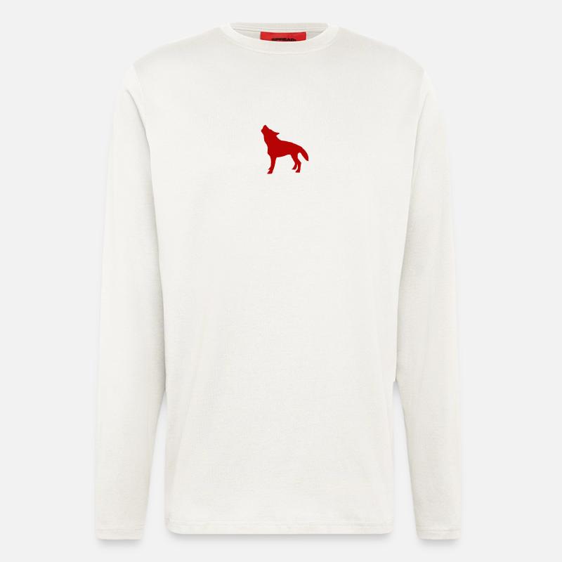 Wolf - Langarmshirt - made by SPREAD  - OFF WHITE