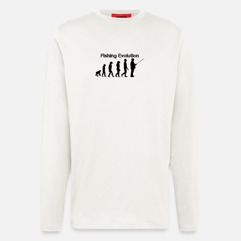 l'évolution de la pê - Manches longues bio décontracté fabriqué en UE - OFF WHITE