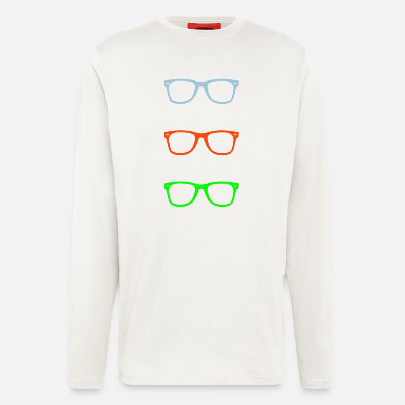 glases - Manches longues bio décontracté fabriqué en UE - OFF WHITE