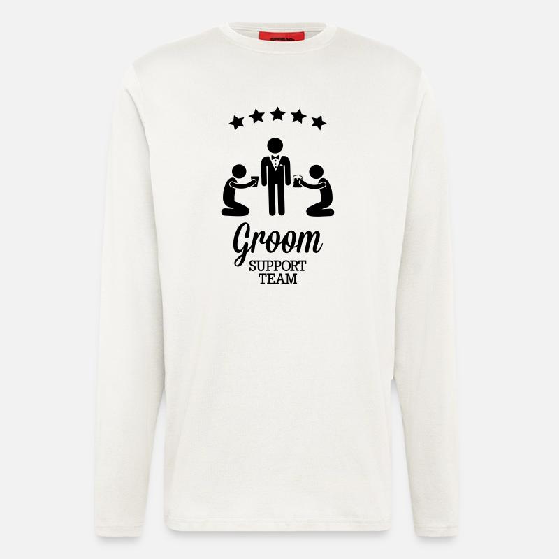 Groom Support Team - Longsleeve - made by SPREAD  - OFF WHITE