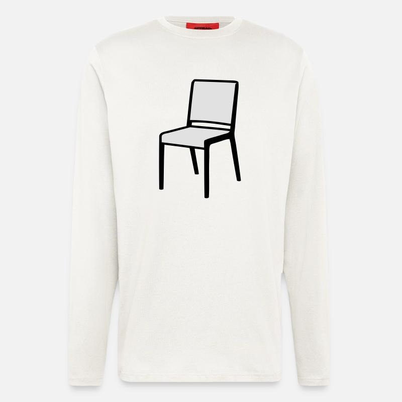 Stuhl - Langarmshirt - made by SPREAD  - OFF WHITE