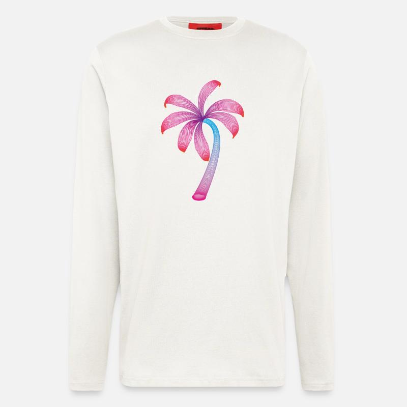 Palme - Langarmshirt - made by SPREAD  - OFF WHITE