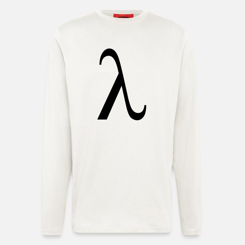 lambda greek - Longsleeve - made by SPREAD  - OFF WHITE