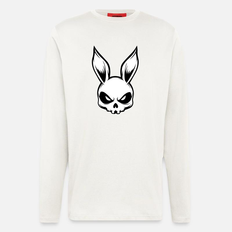 Rabbit Skull Skeleton - Longsleeve - made by SPREAD  - OFF WHITE