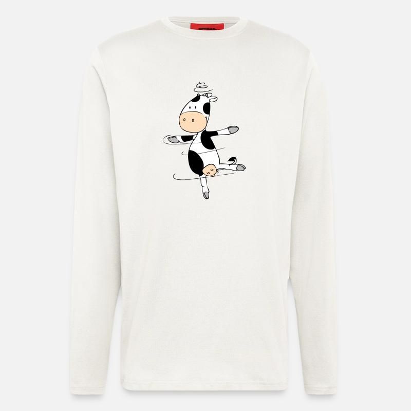 Mooviestars - Kuh Pirouette - Langarmshirt - made by SPREAD - OFF WHITE