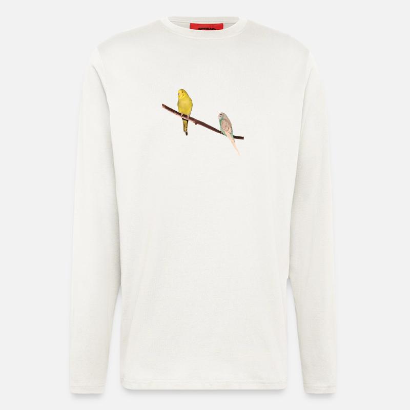 Wellensittiche - Langarmshirt - made by SPREAD  - OFF WHITE