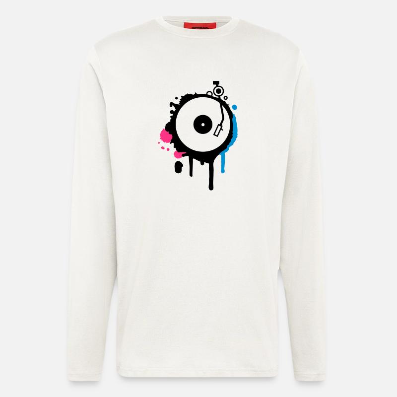 Turntable Graffiti - Longsleeve - made by SPREAD  - OFF WHITE