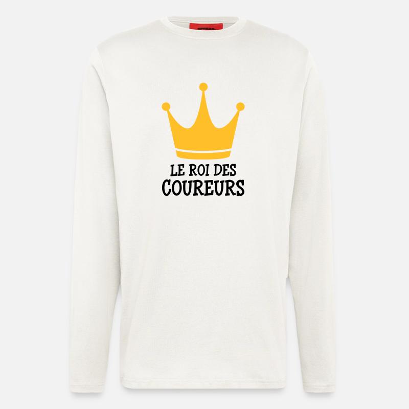 Course à Pied / Running / Jogging / Coureur - Manches longues bio décontracté fabriqué en UE - OFF WHITE