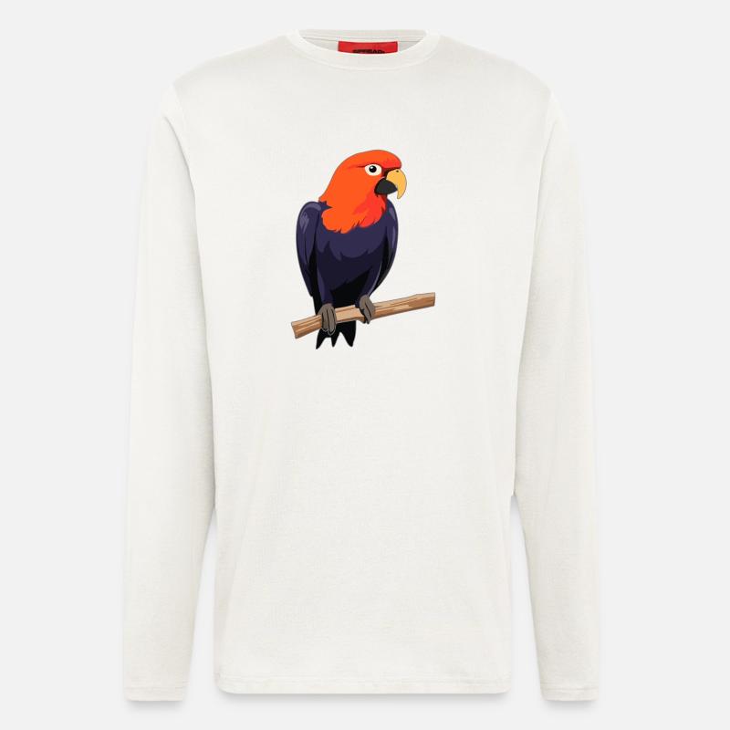 Papagei Vogel - Langarmshirt - made by SPREAD  - OFF WHITE