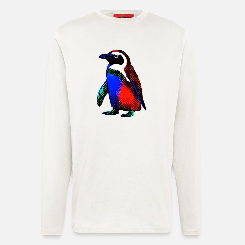 Pinguin - Langarmshirt - made by SPREAD - OFF WHITE