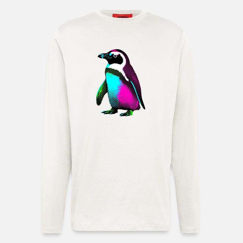 Pinguin - Langarmshirt - made by SPREAD - OFF WHITE