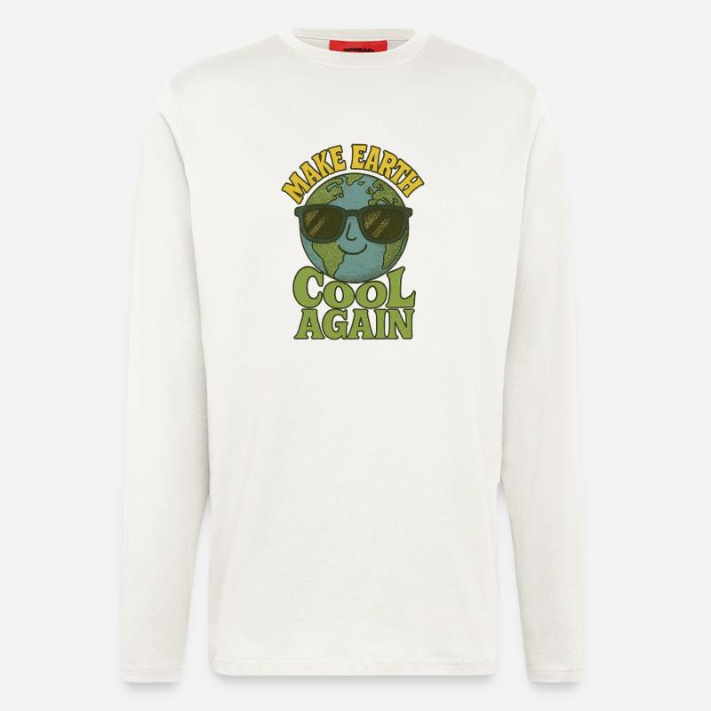 Make earth cool again - Longsleeve - made by SPREAD  - OFF WHITE