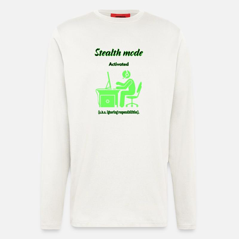 Stealth Mode Active - Longsleeve - made by SPREAD  - OFF WHITE