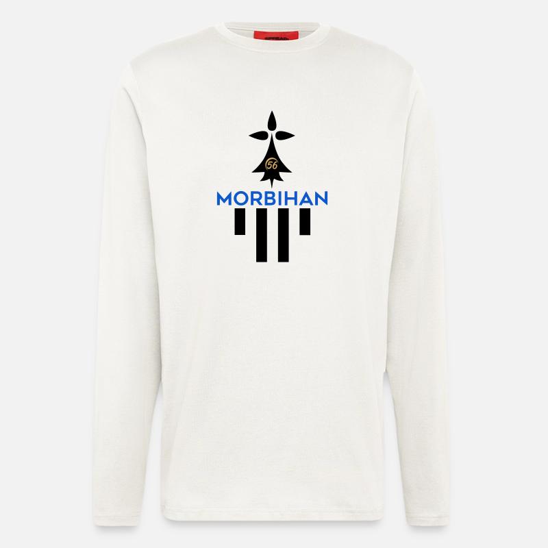 Logo des Morbihan 56 - Langarmshirt - made by SPREAD  - OFF WHITE