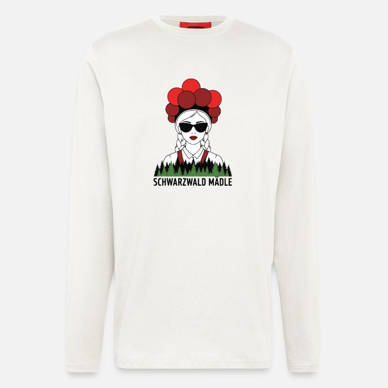 Schwarzwald Mädle - badisches Sprichwort - Langarmshirt - made by SPREAD  - OFF WHITE