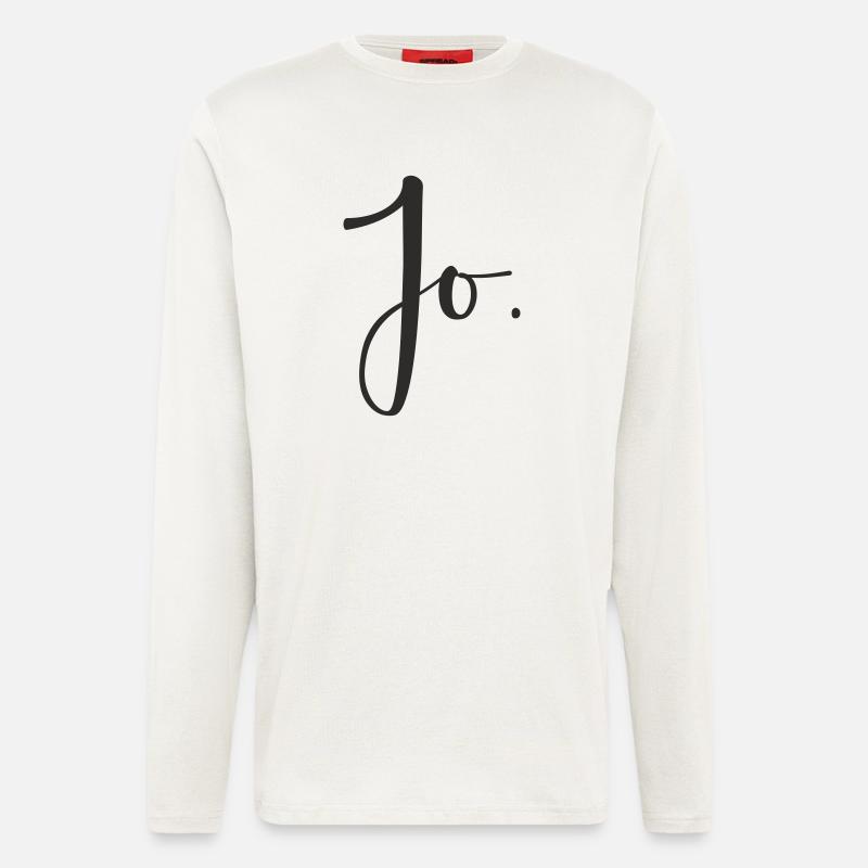 Jo – Hand Lettering Text Design - Longsleeve - made by SPREAD  - OFF WHITE