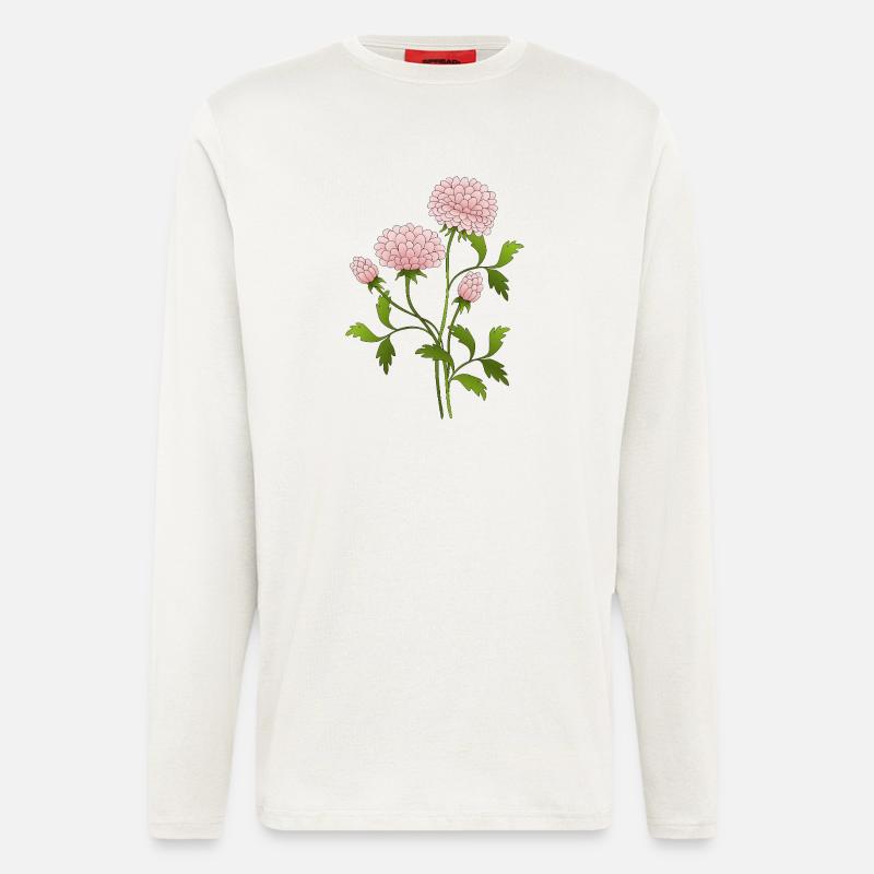 Blumen - Langarmshirt - made by SPREAD  - OFF WHITE