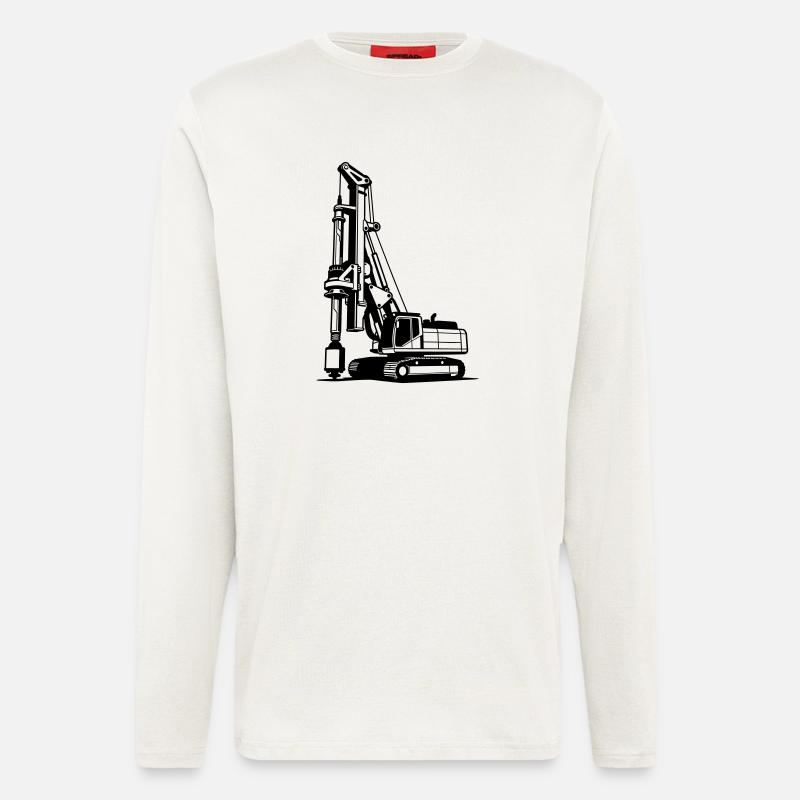 Pile Driver - Langarmshirt - made by SPREAD  - OFF WHITE