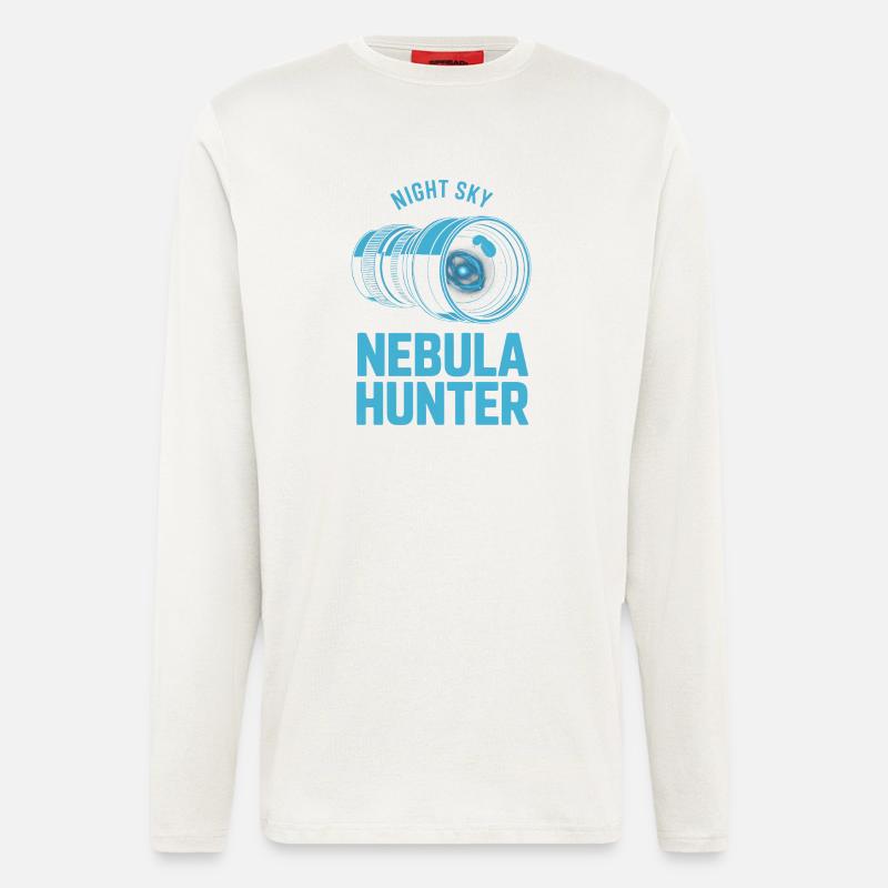 Nebula Hunter Night Sky Telescope Tee - Longsleeve - made by SPREAD  - OFF WHITE