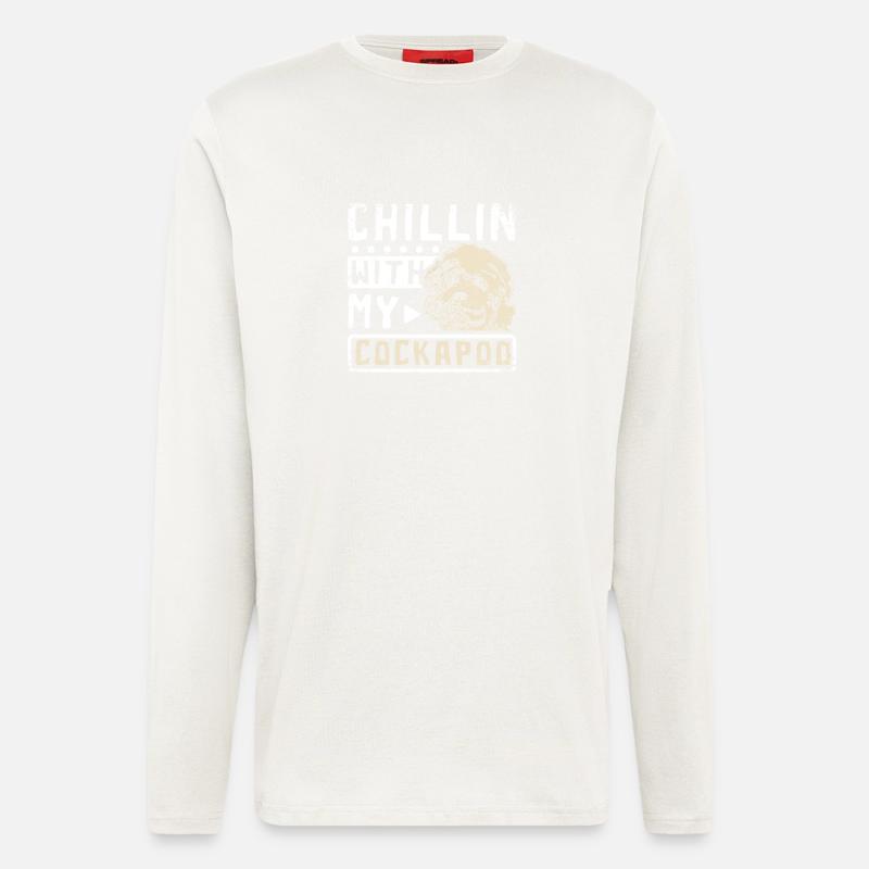 chillin with my cockapoo - Longsleeve - made by SPREAD - OFF WHITE