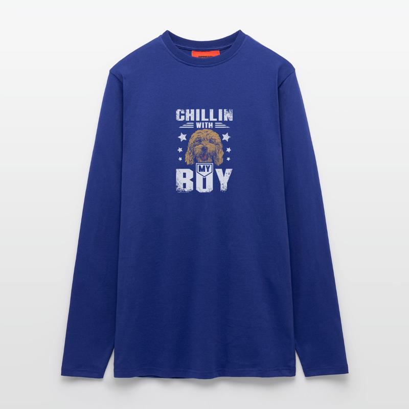 chillin with my cockapoo boy Langarmshirt - made by SPREAD 