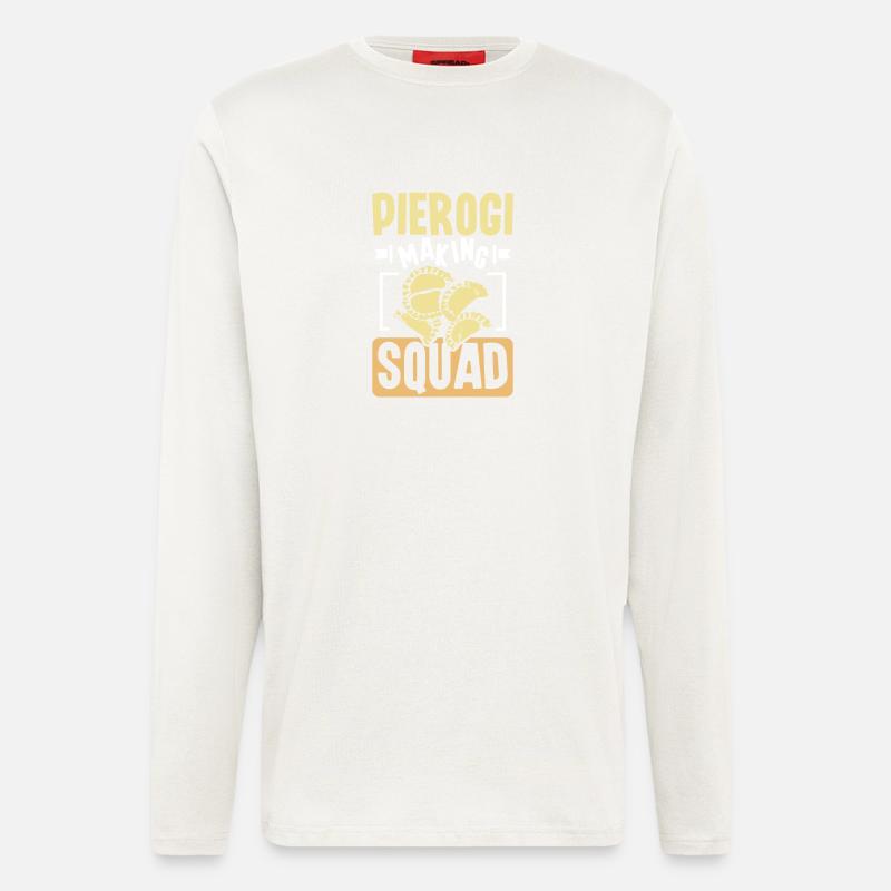 Pierogi making squad - Langarmshirt - made by SPREAD  - OFF WHITE