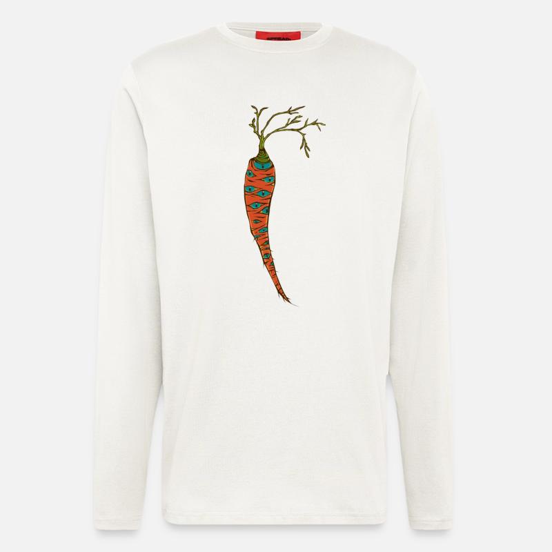 EyeCarrot - Langarmshirt - made by SPREAD  - OFF WHITE