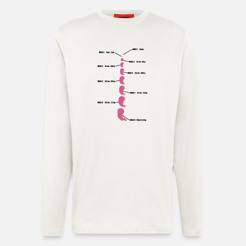 bébé evolution - Manches longues bio décontracté fabriqué en UE - OFF WHITE