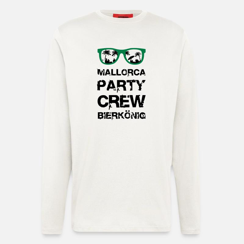 Mallorca Party Crew - Langarmshirt - made by SPREAD  - OFF WHITE